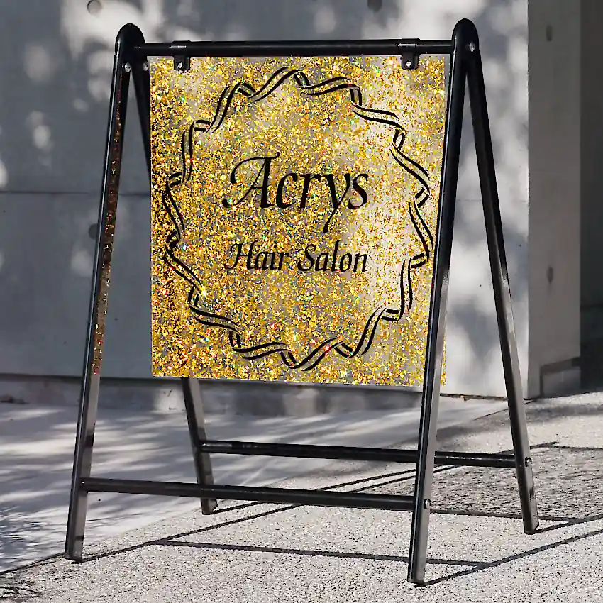 バリケードサイン・オーロラ・ゴールド