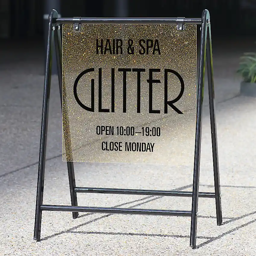 バリケードサイン・オーロラ・ゴールド