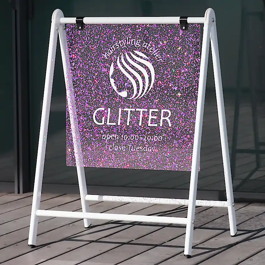 バリケードサイン・オーロラ・ライラック